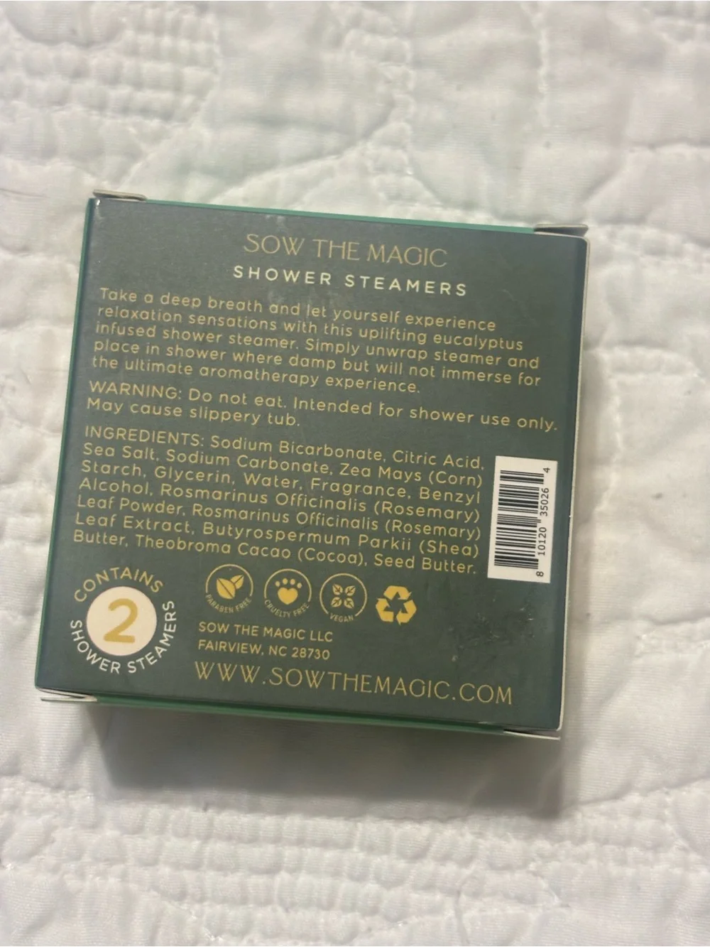 Just Breathe eucalyptus shower